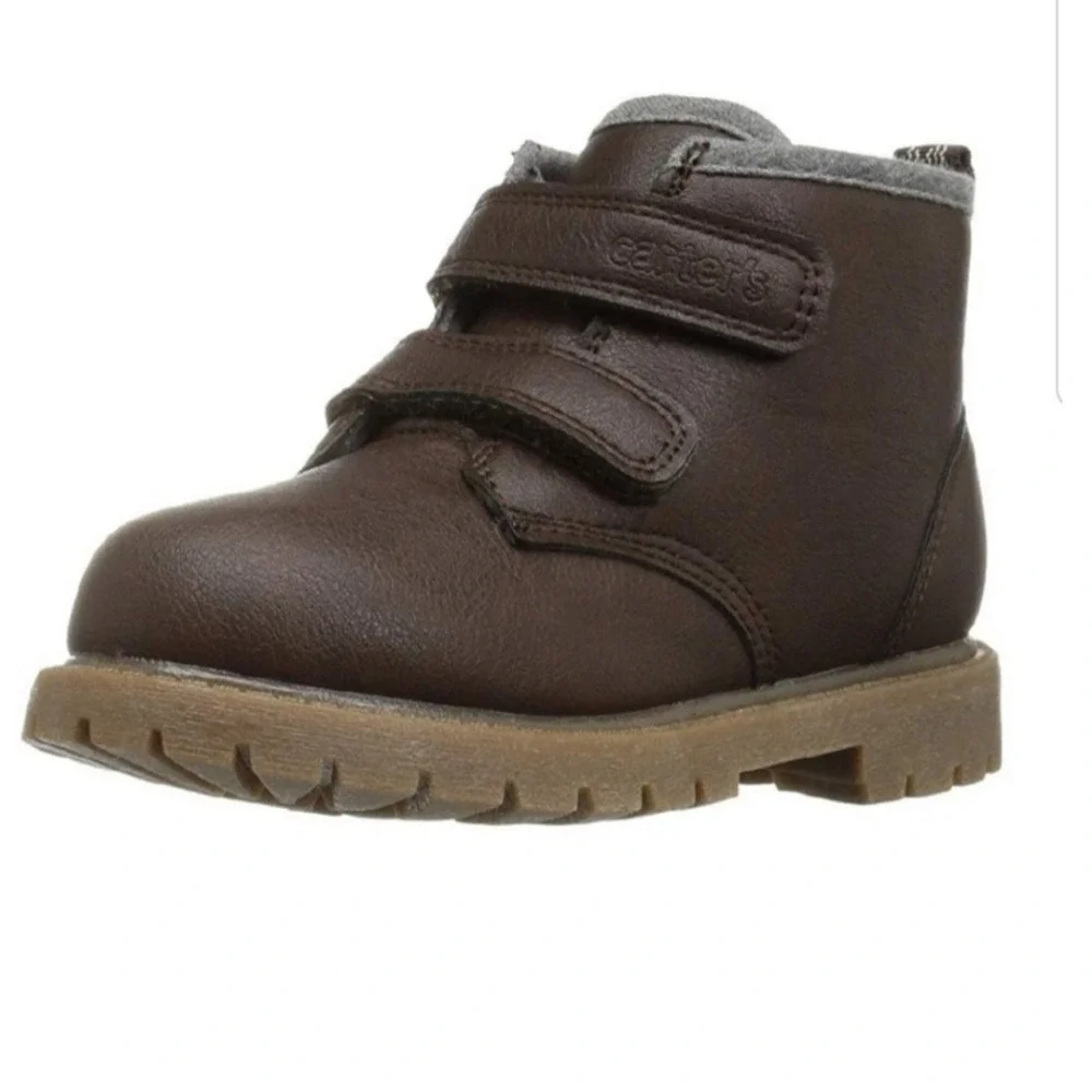 Carter's Toddler Boots Brown Leather Workwear Minimalist Size 1 Little‎ Boy
